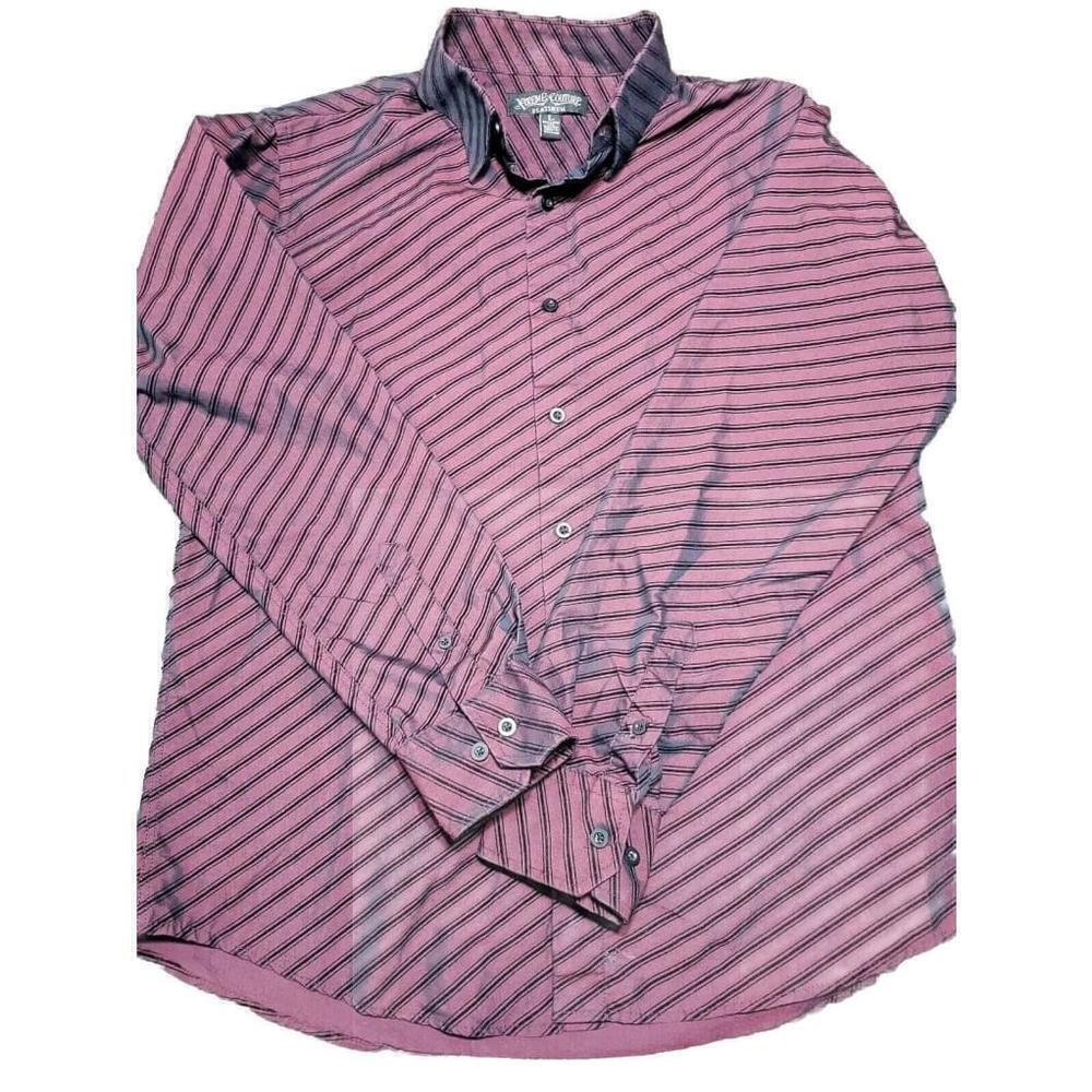 Extreme Couture Button Down Long Sleeve Shirt Mens Size L Y2k